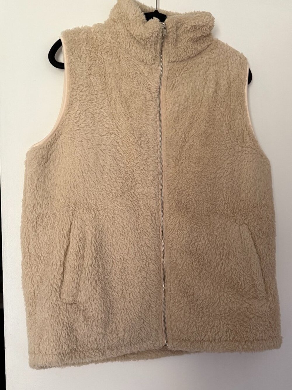 XL LOMON Women's Fuzzy Sherpa Fleece Vest